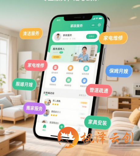 郑州某家政公司家政小程序开发